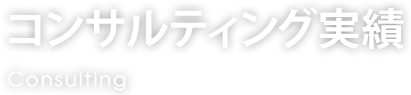 コンサルティング実績